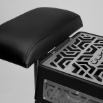 Витяжка для педикюру з фільтром ÜLKA Premium чорна з чорною стійкою